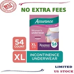 Women's Incontinence & Postpartum Underwear, Xl Maximum Absorbency (54 Count). Fixed Price $34.99.