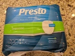 Presto Supreme Adult Incontinence Underwear Disposable Size 25"-32" 20 Count. Fixed Price $14.25.