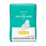 Amazon Basics Regular Absorbency Feminine Pads For Women, Ultra Thin Size 1. Fixed Price $8.54.