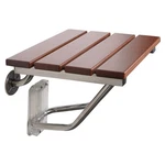 Costway Folding Bath Seat Bench Shower Chair Wall Mount Solid Wood Construction. Fixed Price $53.99.