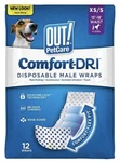 Out! Disposable Male Dog Diapers 12 Count Absorbent Wraps Xs/s. Fixed Price $12.95.