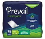 Prevail Fluff Absorbent Size Large Underpads Disposable, Case Of 6 - 150 Total. Fixed Price $12.99.