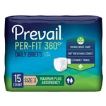 Prevail Per-fit 360 Incontinence Daily Brief Size Maximum Plus Ct. Fixed Price $47.99.