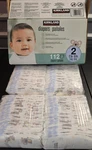 Kirkland Signature Diaper Size 2, 112-COUNT 12-18 LB/5-8 Kg 1805969 Open Box. Fixed Price $29.99.