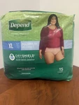 Depend Fit-flex Adult Incontinence Underwear Xl Maximum Absorbency Woman 2PACKS. Fixed Price $35.00.