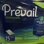 Prevail Disposable Underpads 23'' X 36'' 4 Bags Of 25 Count 100 Total. Fixed Price $9.99.