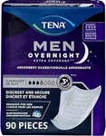 Tena Incontinence Guards For Men, Overnight Super Absorbency - 90 Count. Fixed Price $68.99.