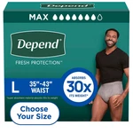Depend Fresh Protection Incontinence Underwear For Men, Large (84 Count). Fixed Price $76.56.