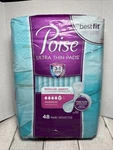 Poise Ultra Thin Pads Max 5 48. Fixed Price $23.99.