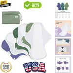 Reusable Sanitary Pads For Women, Feminine Regular Absorbency .... Fixed Price $35.19.
