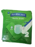 Fitright Stretch Ultra Adult Briefs, Incontinence Diapers With Tabs, Size 2. Fixed Price $17.99.