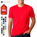 New Next Level 100% Cotton Men's Premium Fitted Crew Neck 2XL-3XL T-shirt B-3600. Fixed Price $11.63.