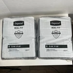 Depend Real Fit Men's Small/medium Disposable Incontinence Underwear 56CT. Fixed Price $39.99.