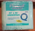 Prevail By First Quality Disposable 23 X 36" UP-150 (15 Underpads). Fixed Price $5.00.