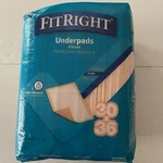 Medline Fitright Underpads Ultra 30X36 Qty 10 Soft Cloth Like Top Sheet. Fixed Price $15.00.