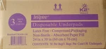 New Inspire Disposable Underpads Latex Free, Non Sterile 3X50=150 Pc.. Fixed Price $14.00.