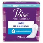 Depend Poise Moderate Pads Regular Length 101" Ca Of 120. Fixed Price $60.69.
