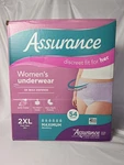 Assurance Womens Disposable Underwear 3X Max Protection 54 Count Size 2XL. Fixed Price $12.99.