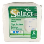 Adult Disposable Briefs Package 12 M Select Plastic Backed Diapers Sealed. Fixed Price $34.99.