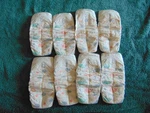 8 Quantity Target Up And Size Disposable Diapers Sampler Pack. Fixed Price $5.49.