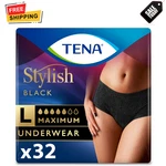 Tena Stylish Black Underwear Women 32CT Maximum Absorbency Incontinence. Fixed Price $34.99.