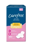 Carefree Ultra Thin Pads, Regular With Wings, 8HR Odor Protection, 28. Fixed Price $12.99.