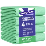 Washable Underpads Waterproof, 4 Pack 36" X36'' Heavy Absorbency Incontinence.... Fixed Price $31.66.