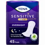 Tena Overnight Pads 45 Count Sensitive Care Extra Coverage Leak Protection New. Fixed Price $23.99.