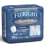 (4) Fitright Super Adult Incontinence Underwear Maximum Absorb Medium 80 Count. Fixed Price $45.00.