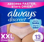 Always Discreet Adult Incontinence Underwear For Women 2X-LARGE. Fixed Price $14.36.