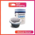 Sanicare Commode Liners - Pack Of 100 Disposable Fits All Stand. Fixed Price $36.13.