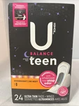 By Kotex Balance For Teens Ultra Thin Overnight Pads W/wings, 24CT New. Fixed Price $14.99.
