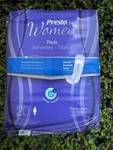Presto Incontinence Pad, Moderate Absorbency, 9" Long. Fixed Price $40.00.