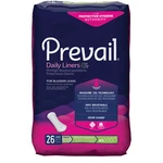 Prevail Incontinence Liner, 7-1/2 Inch Length, Light Absorbency, Pack Of 26. Fixed Price $14.23.