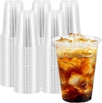 300 Pack 16 Oz Clear Plastic Cups, Disposable Coffee No Lids, Cold. Fixed Price $46.99.