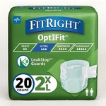 Medline Fitright Ultra Incontinence Briefs 2XL Unisex Adult Diapers 60-70. Fixed Price $22.90.