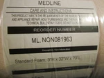 Each Medline Standard Foam Bed Pads 3"H X 32"W 73"L Ml. NON081963. Fixed Price $19.99.