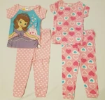 Sofia The First Piece Pajamas Set Short Sleeve Shirt Pants Size 2T 3T 4T 5T. Fixed Price $29.95.