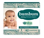 Bumbum Luxury Skincare Disposable Diapers - Size 1 82CT: Baby. Fixed Price $39.98.