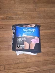 Always Discreet Boutique Underwear S/m 2-14 Maximum Absorbency Black Pack Of 12. Fixed Price $16.50.
