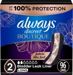 Boutique Adult Incontinence & Postpartum Liners For Women, Size 2, Very Light Ab. Fixed Price $26.99.
