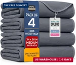 Utopia Bedding Washable Underpads 34" X 36" (pack 4), Waterproof Reusable Hea. Fixed Price $26.54.