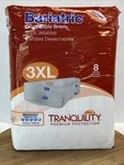 Tranquility Bariatric Adult Brief 3X-LARGE 64 96 Maximum Protection- 8 Count. Fixed Price $10.50.