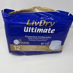 Livdry Ultimate Adult Incontinence Underwear, Absorbent Xl 12 Ct. Fixed Price $23.00.