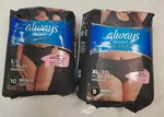 19 Count: Always Discreet Boutique Underwear Black *(10) & (9) Xl* New - 1D. Fixed Price $18.99.