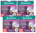 64 Ct 4X 16 Assurance Women Incontinence Overnight Underwear Max Absorb Size Xl. Fixed Price $58.99.