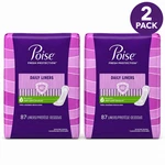 Poise Fresh Protection Daily Liners Very Light Regular Absorbency 87 Count 2 Pk. Fixed Price $25.99.