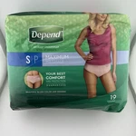 New Depend Fit-flex Underwear Women's Size Small Maximum Absorbency Pack Of 19. Fixed Price $19.99.