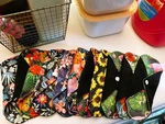 7PCS Reusable Menstrual Pads Bamboo Charcoal Cloth Wet Bag Washable New. Fixed Price $13.77.