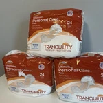 Tranquility Personal Care Pads, Moderate, Three PACK/72 Total New. Fixed Price $29.99.